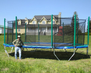 24 foot Trampoline Enclosure Canada | Calgary, Edmonton, Vancouver, Toronto Trampolines